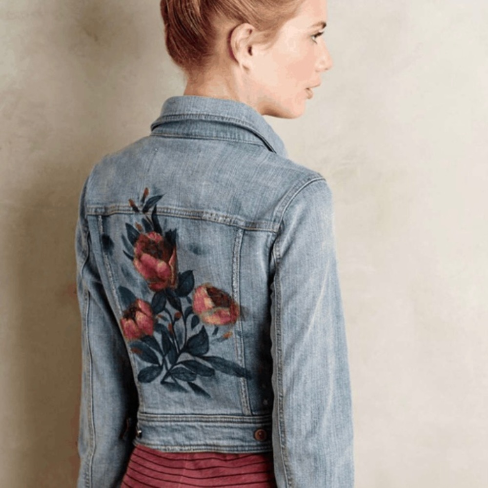 Pilcro rosegarden denim jacket